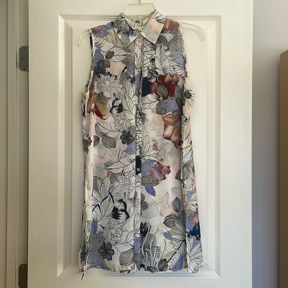 Floral Top with Side Slits